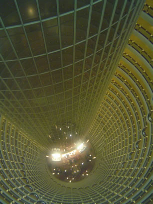 The Grand Hyatt Hotel - the world's highest hotel